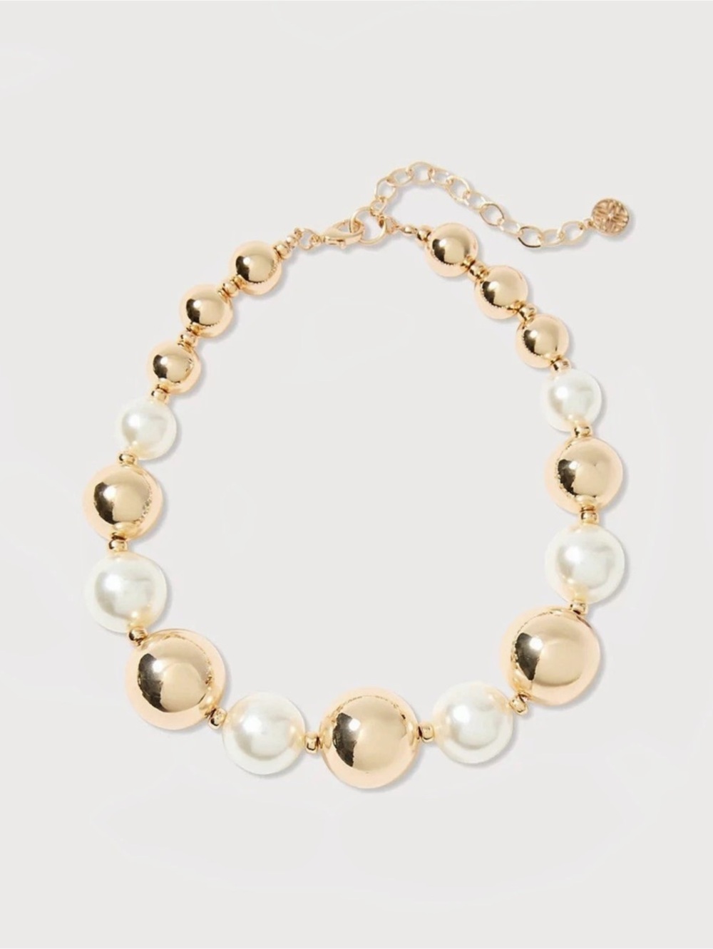 Lilly Pulitzer Moonlight Magic Pearl & White Beaded Statement Necklace